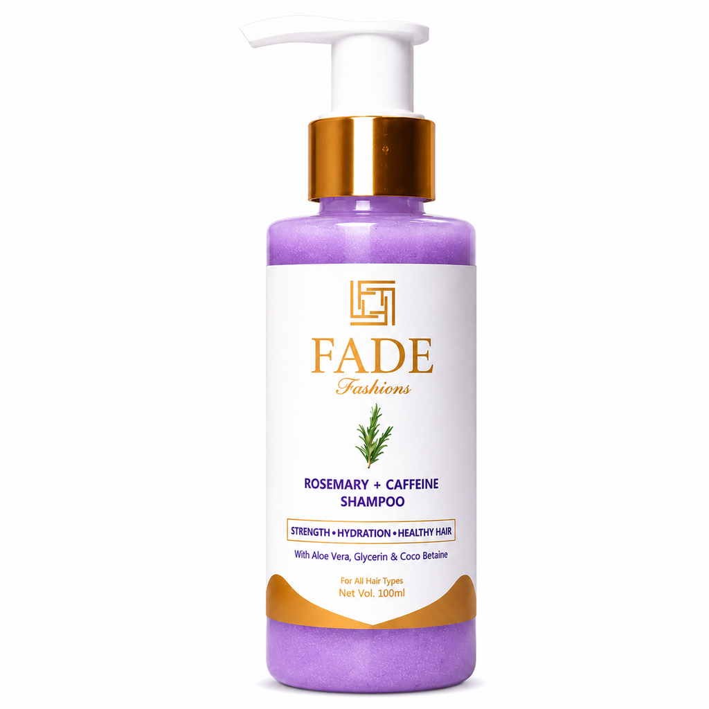 fadefashions.com Rosemary & Caffeine Shampoo | Helps Reduce Hair Fall | Gentle Daily Cleansing | (100 ml)