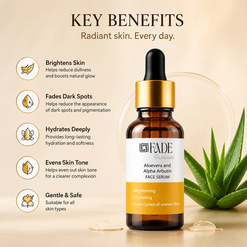Fade Fashion 15 ml Face Serum with Vitamin C Serum, Niacinamide Serum & Hyaluronic Acid for Glowing Skin, Dark Spot Remover, Acne Marks, Anti Aging, Moisturizing Skincare for Women Men
