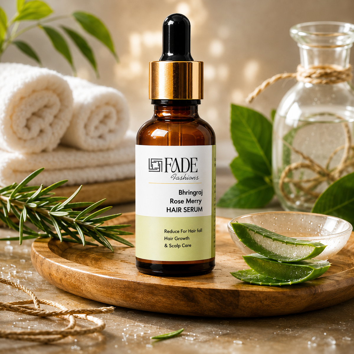 Hair & Scalp Serum 15ml with Onion, Rosemary, Bhringraj & Caffeine | Anti Hair Fall Hair Growth Serum | Daily Leave-In Formula for Strong, Healthy Looking Hair & Scalp Care