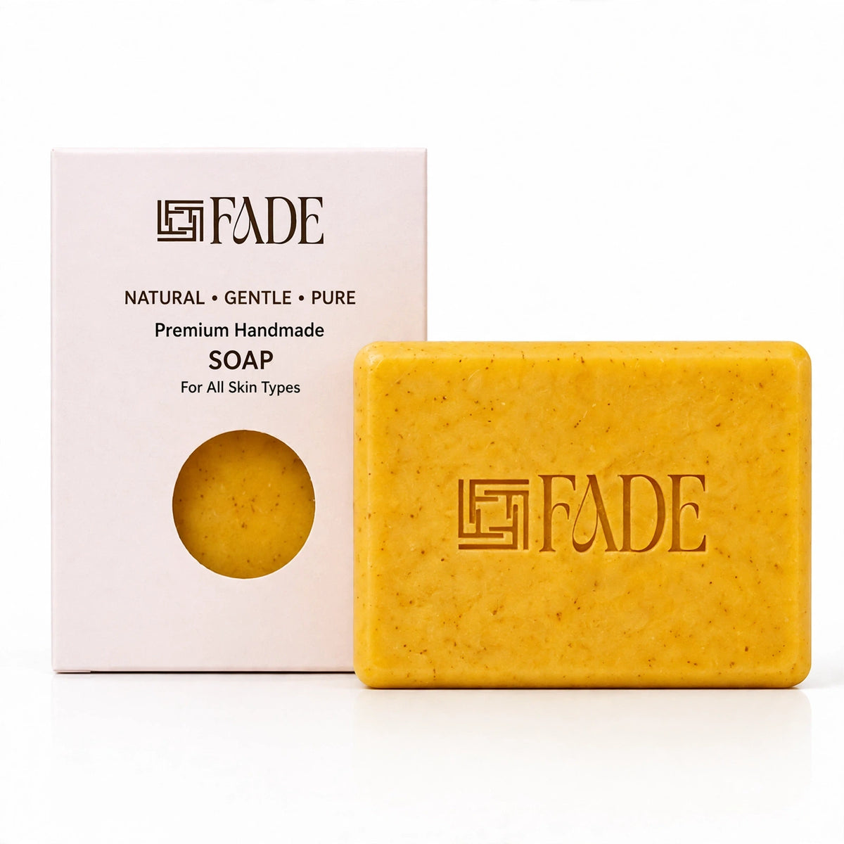 FADE FASHIONS Sandal Soap with Sandalwood Powder, Goat Milk, Glycerin, Coconut Oil, Castor Oil & Niacinamide | Nourishing & Cleansing Bath Soap | For Men & Women | 100 g