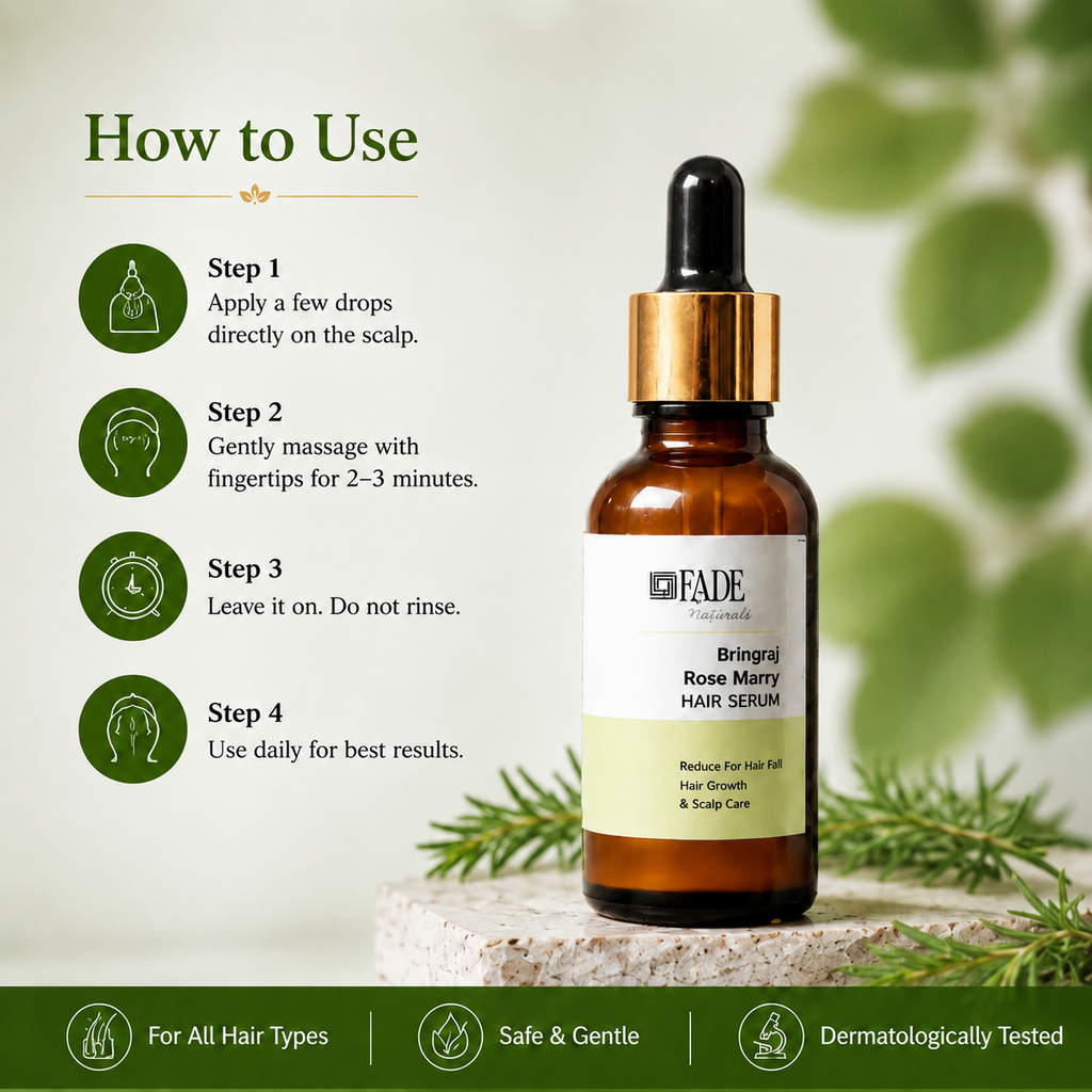 Hair & Scalp Serum [30ml] with Onion, Rosemary, Bhringraj & Caffeine | Anti Hair Fall Hair Growth Serum | Daily Leave-In Formula for Strong, Healthy Looking Hair & Scalp Care